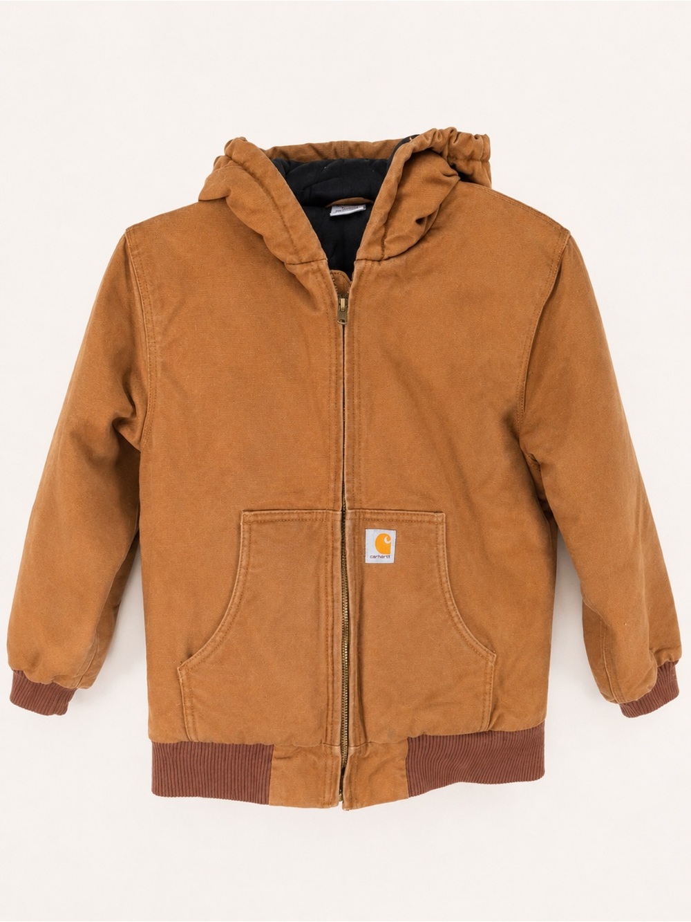 Carhartt Quilted-Lined Hooded Work Jacket – Men's S/Womens M